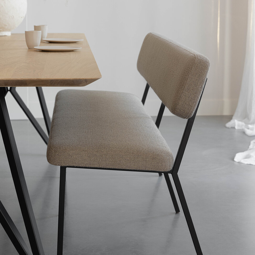 Design modern dining chair | Coode dining bench 160  orion wood108 | Studio HENK| 
