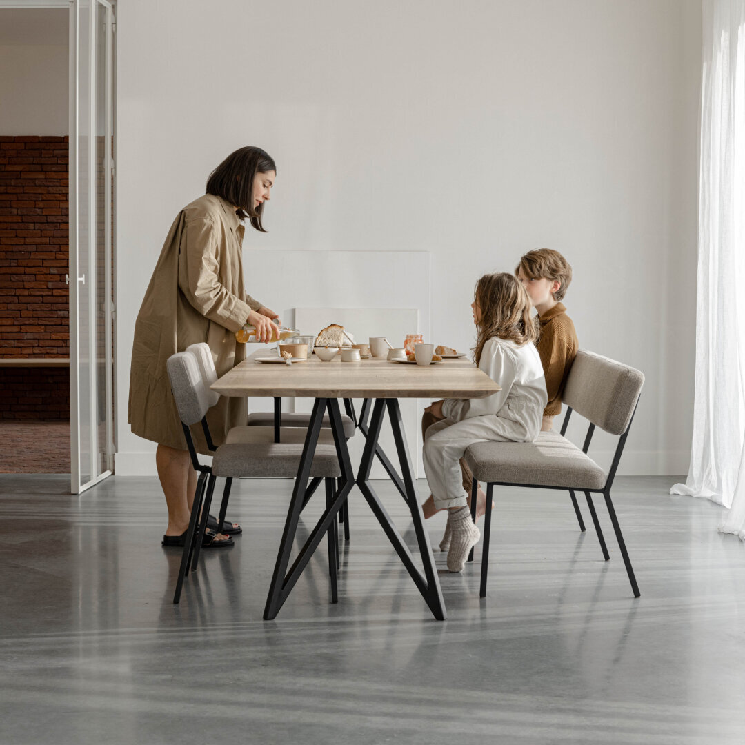 Design modern dining chair | Coode dining bench 120 Light Green cube green55 | Studio HENK| 