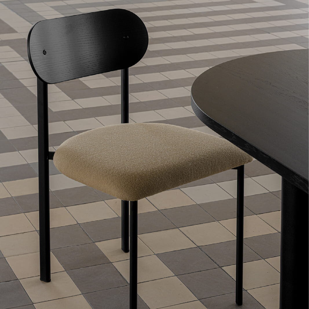 Design modern dining chair | Oblique Dining Chair Light Brown hallingdal65 224 | Studio HENK| 