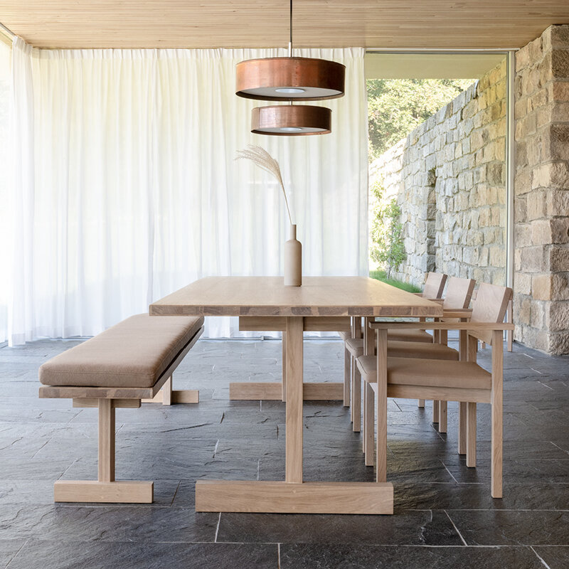 Rectangular Design dining table | Base Table Oak hardwax oil natural light | Oak hardwax oil natural light | Studio HENK| 