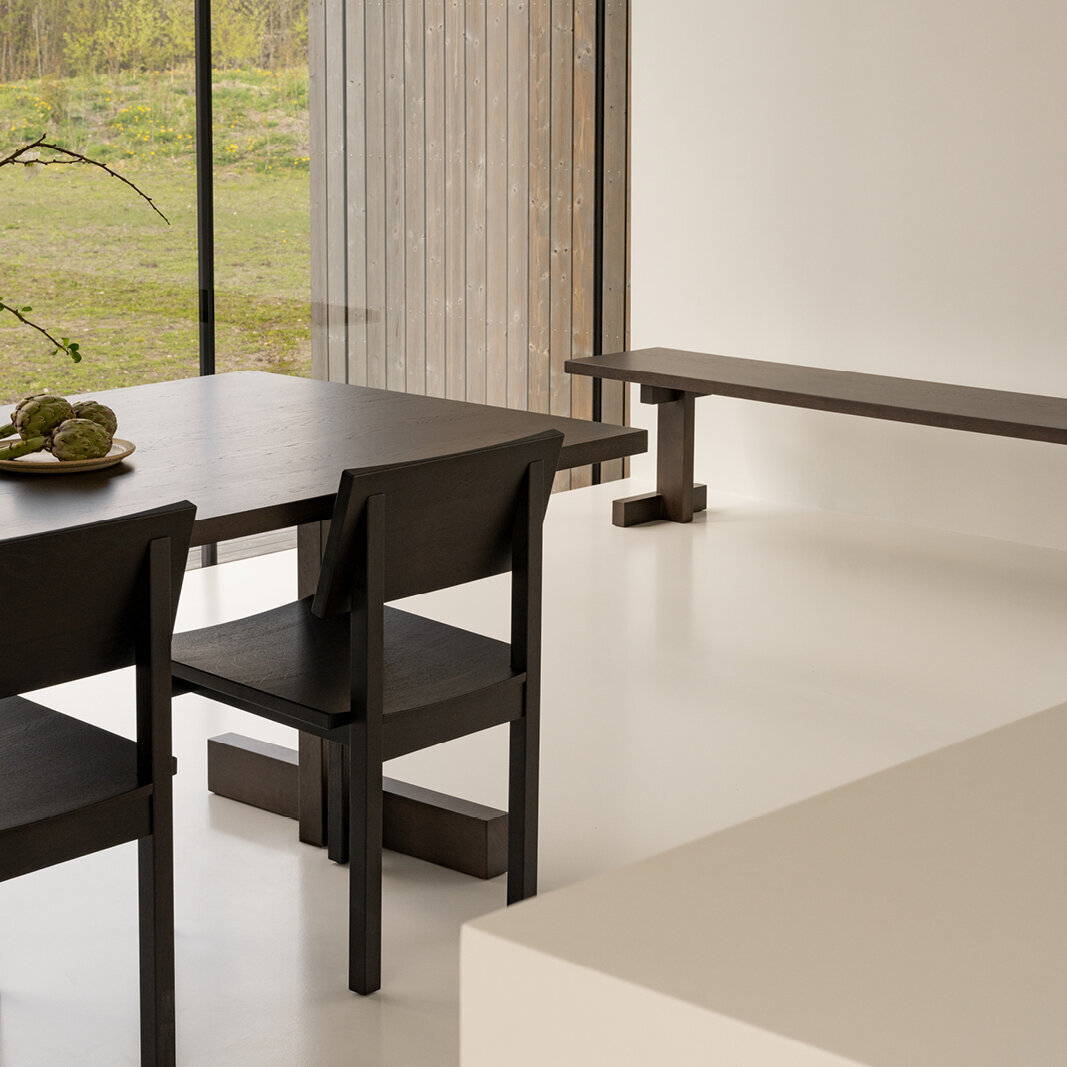 Rectangular Design dining table | Base Table Oak hardwax oil natural | Oak hardwax oil natural | Studio HENK| 