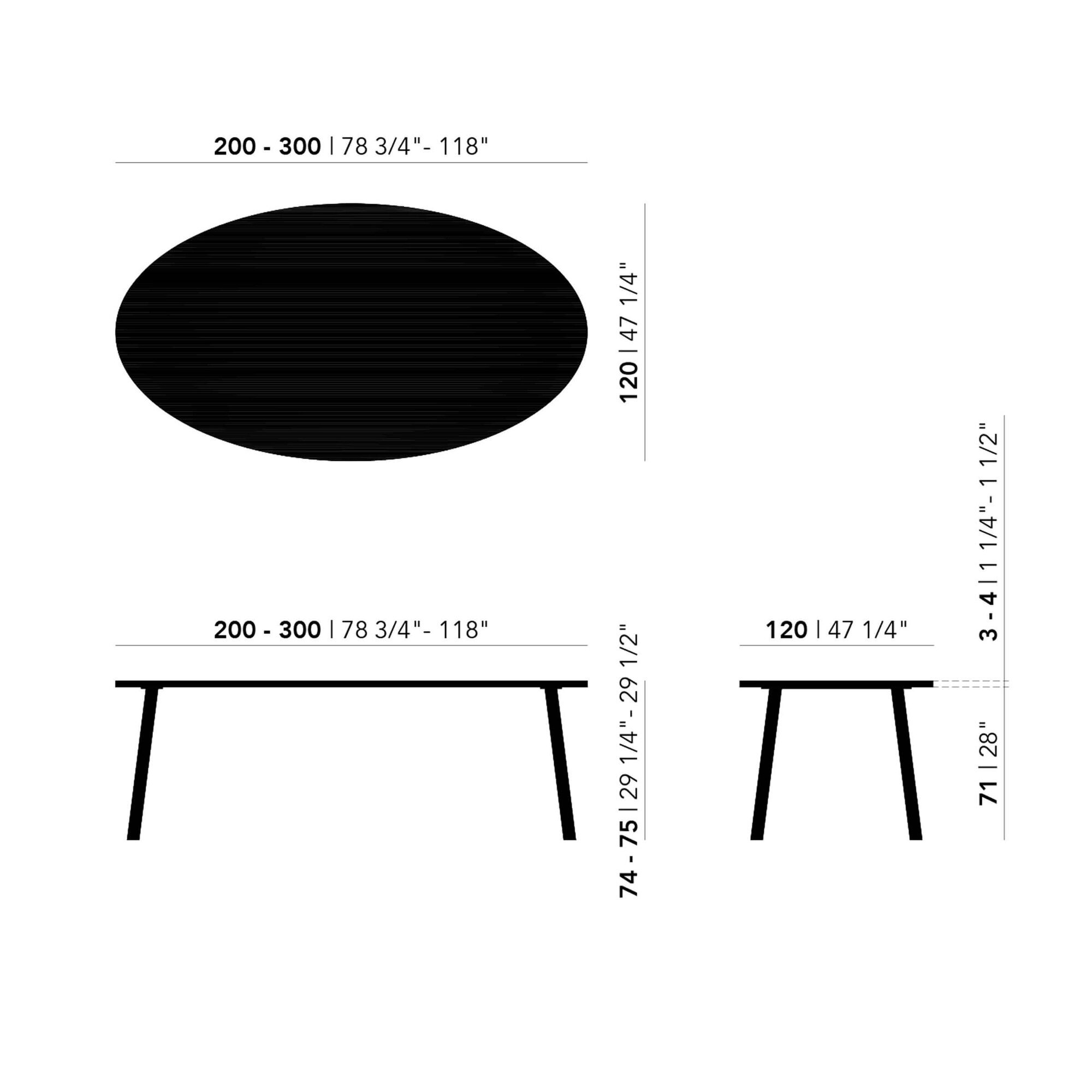 Ovale Design dining table | Butterfly Steel black powdercoating | Oak hardwax oil natural light | Studio HENK| 