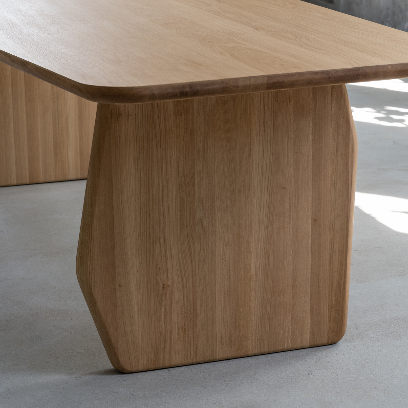  Design dining table | Slant Oak smoked stain | Oak smoked | Studio HENK| 