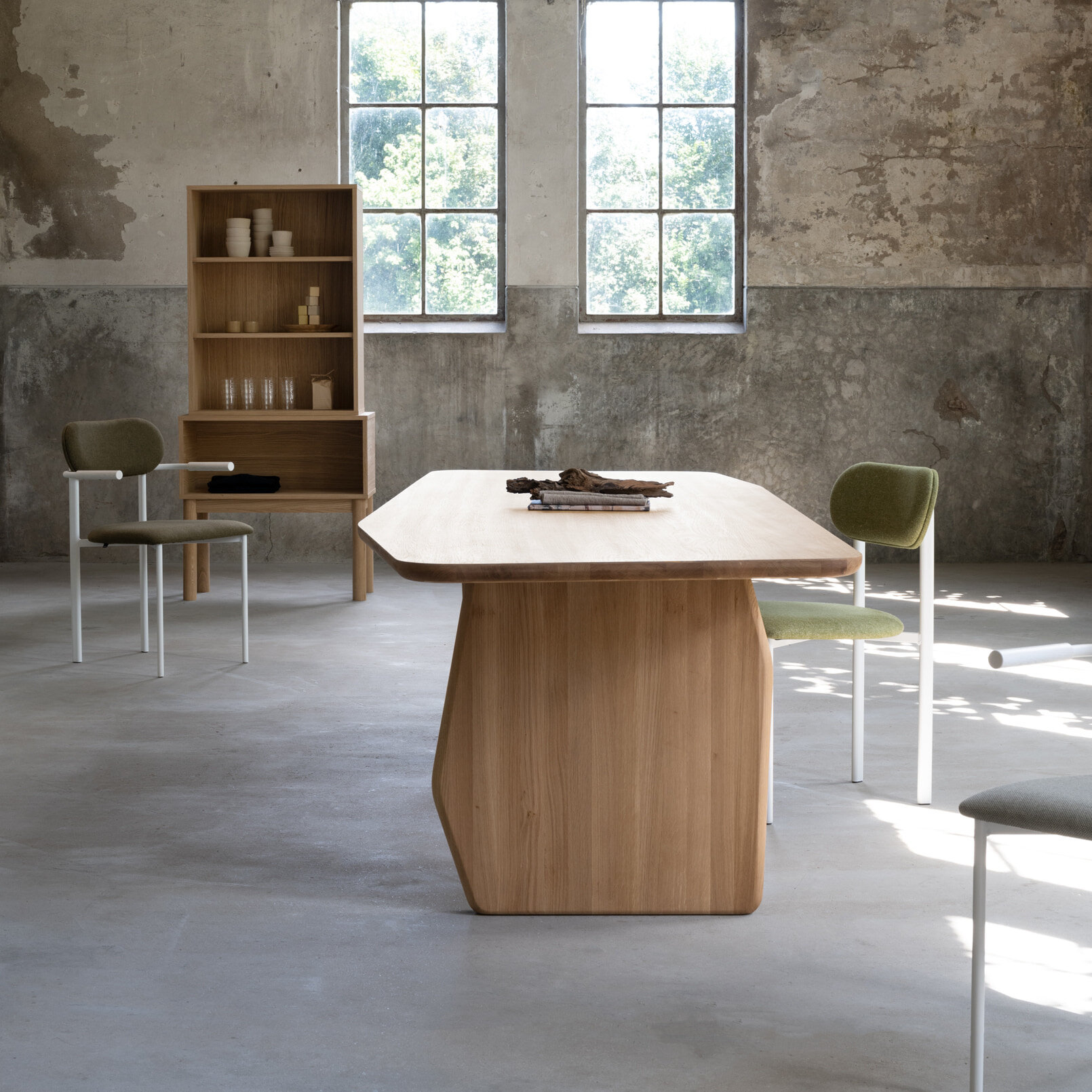  Design dining table | Slant Oak smoked stain | Oak smoked | Studio HENK| 