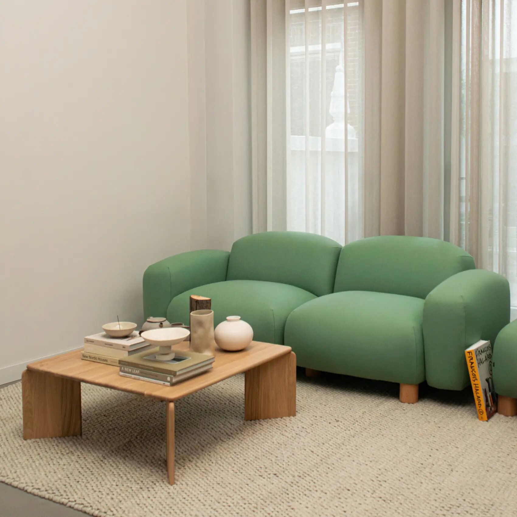 Design modern sofa | Pebbles 2 seater corner sofa right Brown | Studio HENK| 