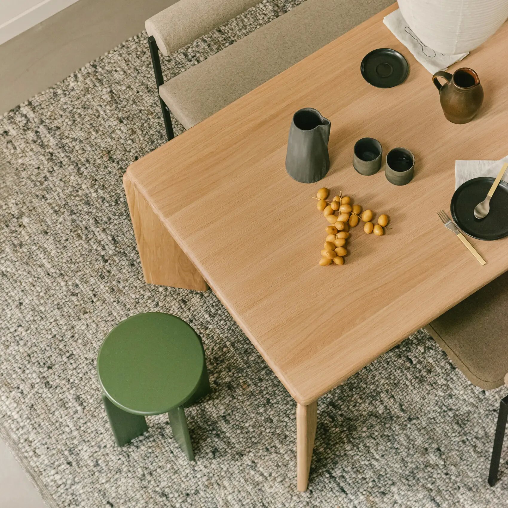 Design Coffee Table | Soft Coffee Table 50 Oak blue lacquer | Oak blue lacquer | Studio HENK| 