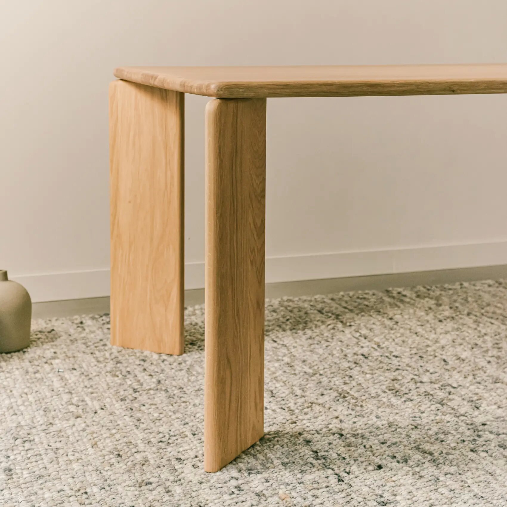 Rectangular Design dining table | Soft  Oak natural lacquer | Oak natural lacquer  | Studio HENK| 