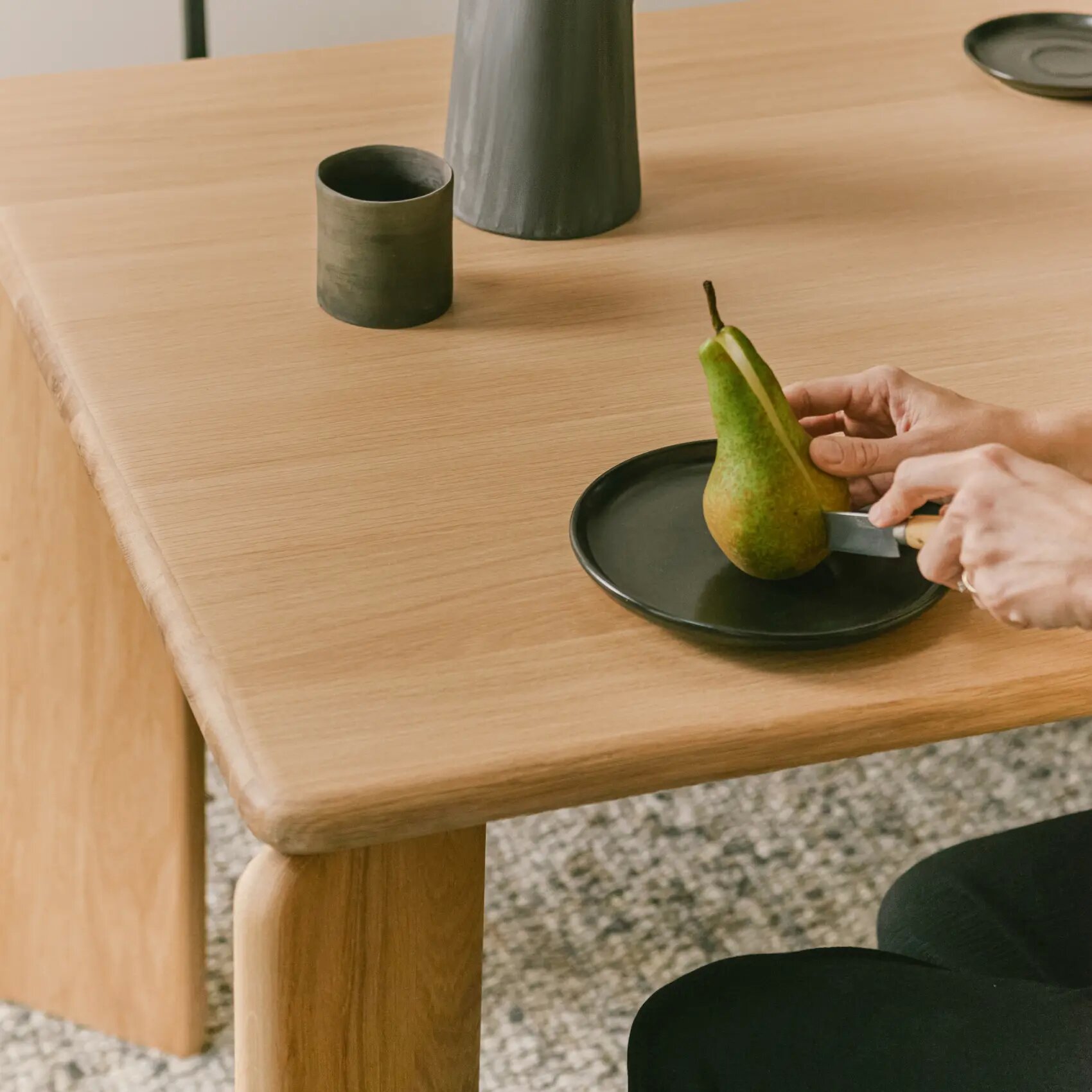 Rectangular Design dining table | Soft  Oak natural lacquer | Oak natural lacquer  | Studio HENK| 