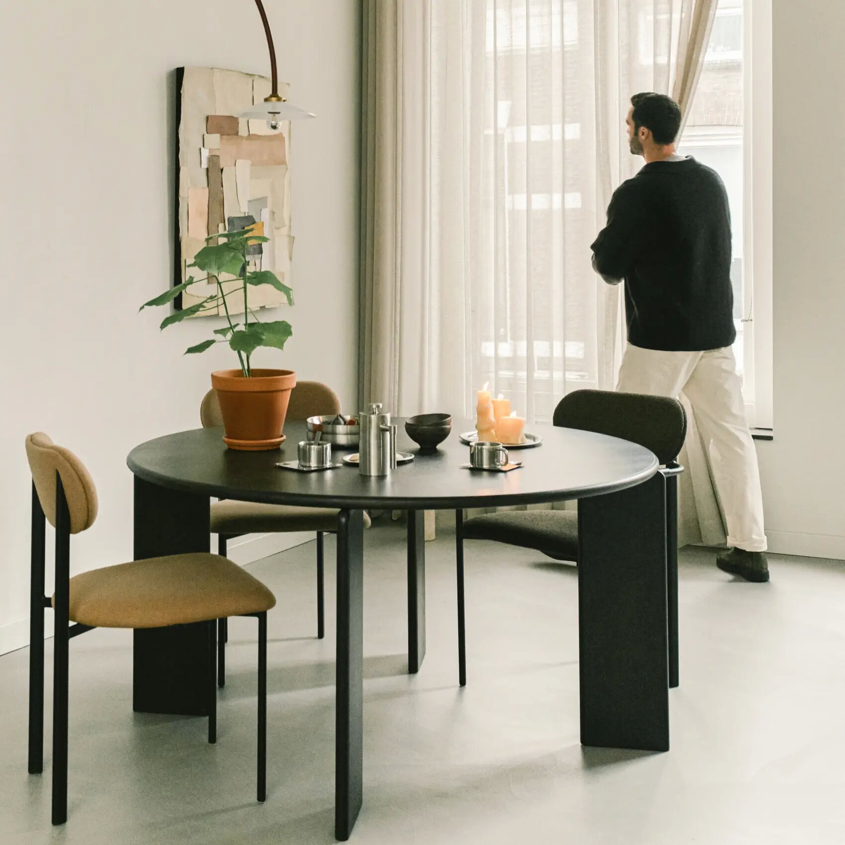 Rectangular Design dining table | Soft  Oak natural lacquer | Oak natural lacquer  | Studio HENK| 