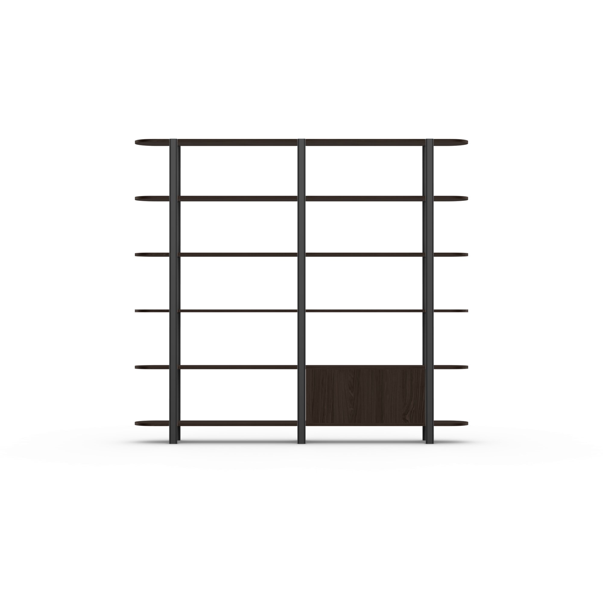 Design cabinet | Oblique Cabinet OB-6L Oak smoked stain | Studio HENK| 