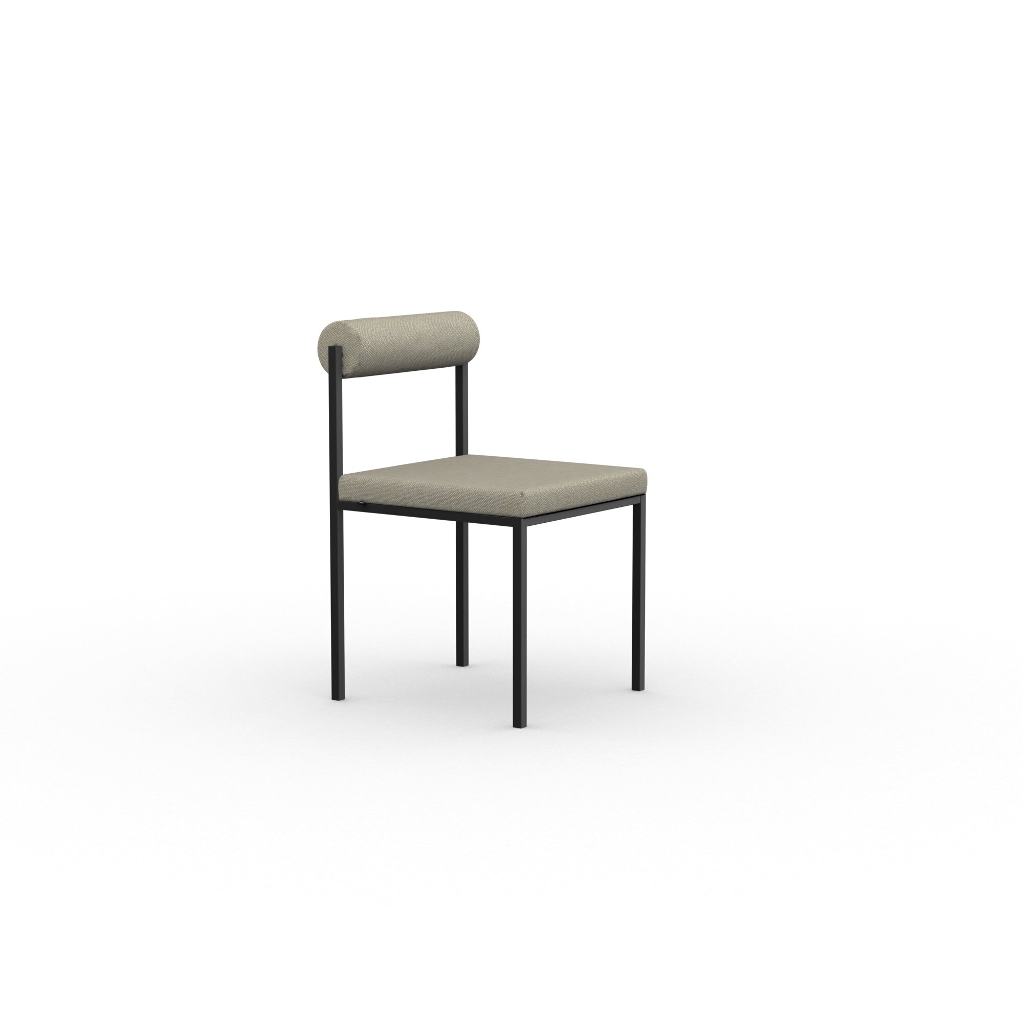 Design modern dining chair | Bolster Dining Chair without armrest Beige hallingdal65 220 | Studio HENK| 