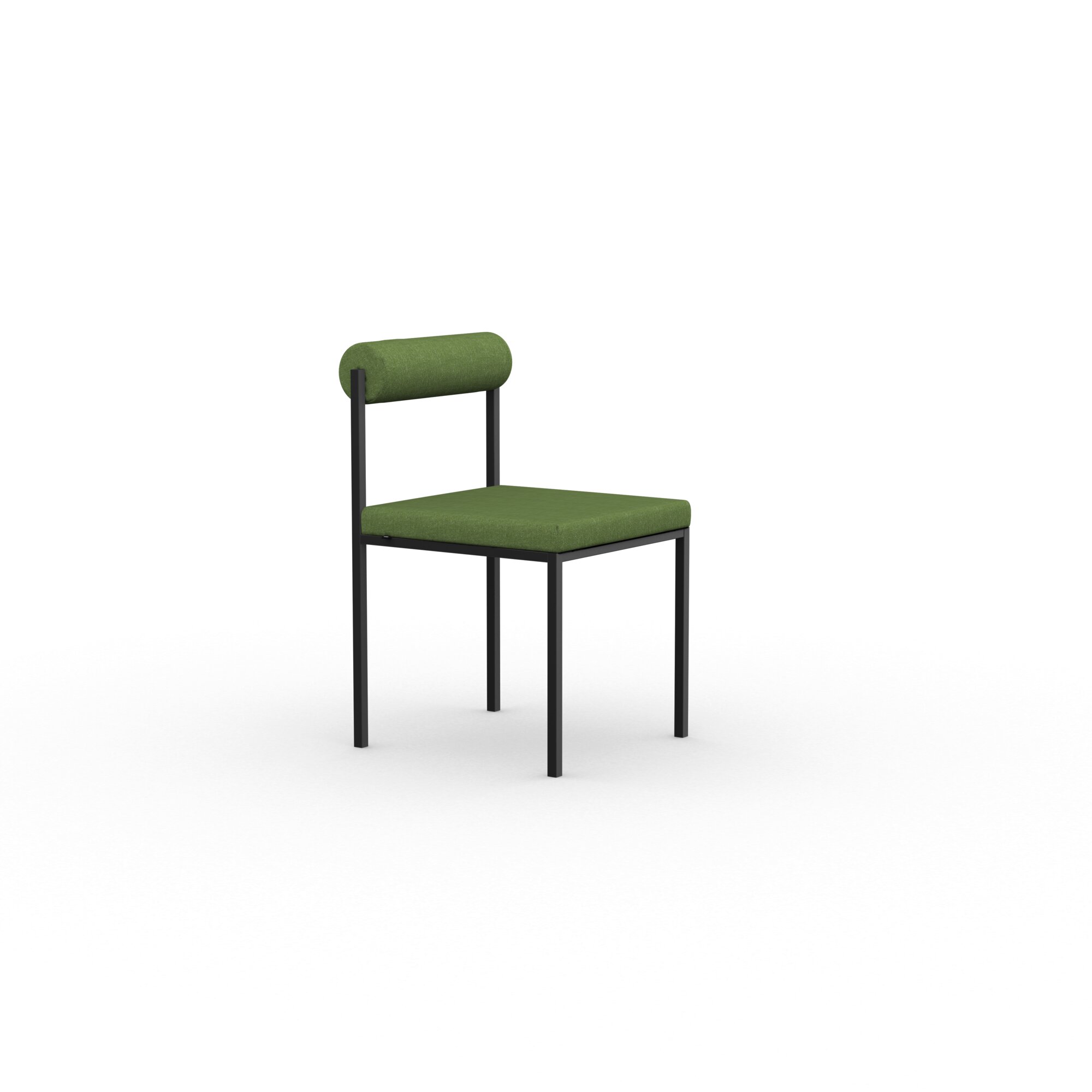 Design modern dining chair | Bolster Dining Chair without armrest Green hemp acre19 | Studio HENK| 