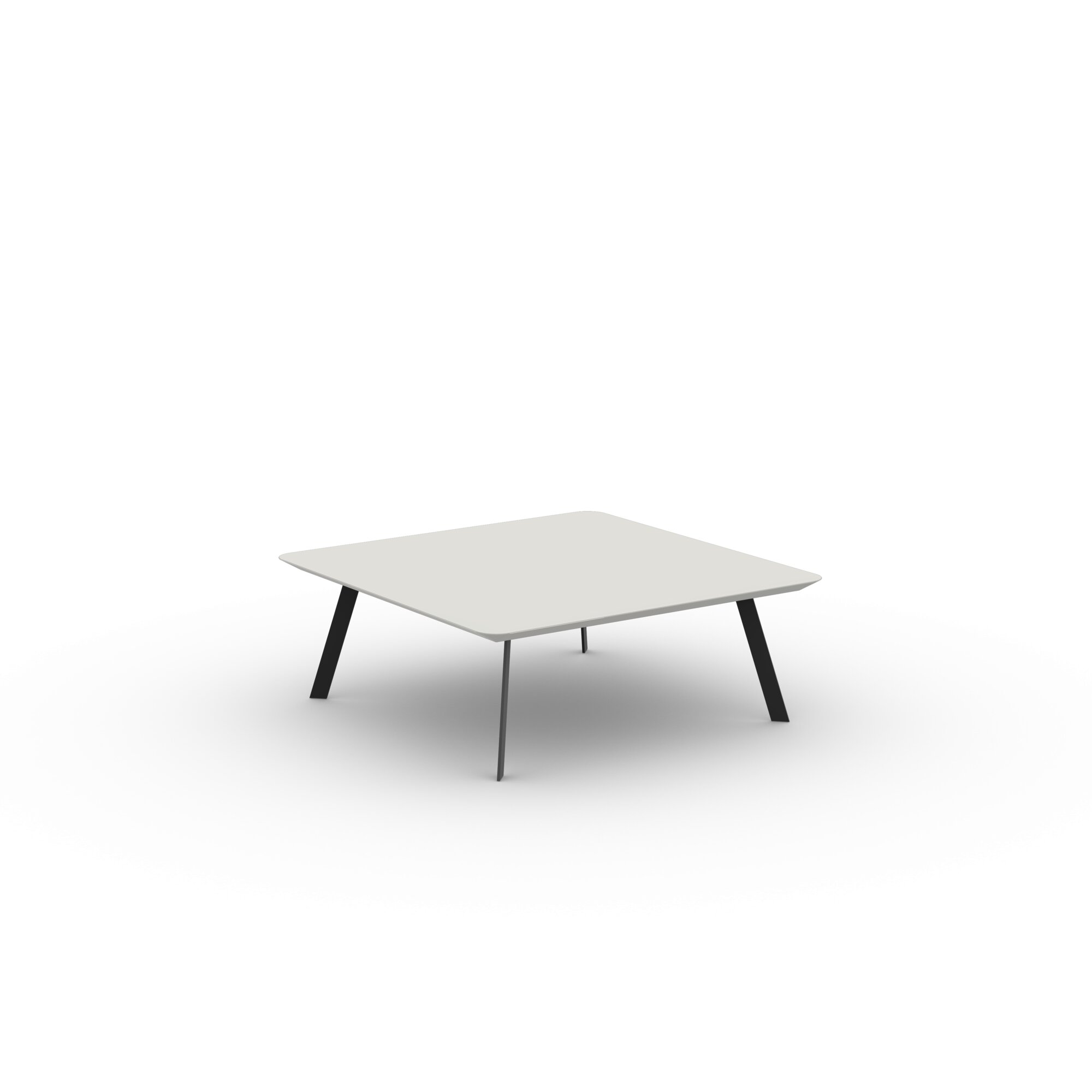 Design Coffee Table | New Co Coffee Table 90 Square Black | HPL Fenix bianco kos | Studio HENK| 