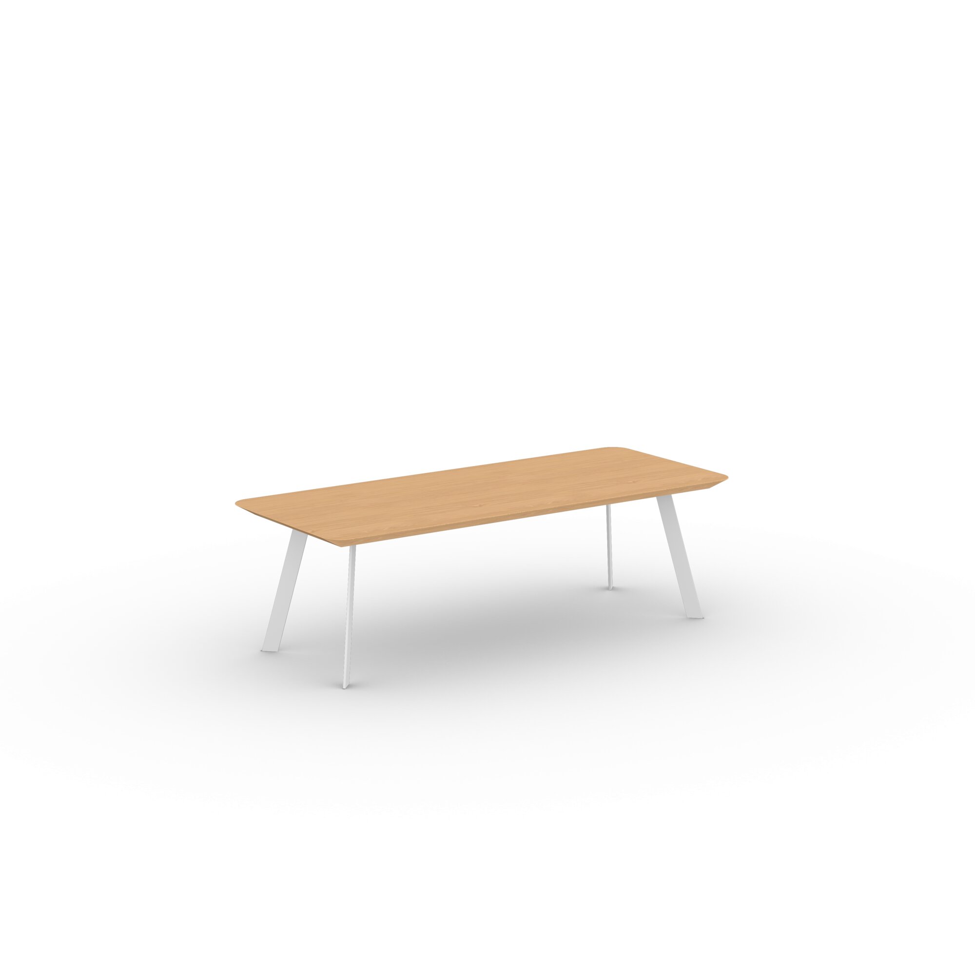 Design Coffee Table | New Co Coffee Table 1200 Rectangular White | Oak hardwax oil natural 3062 | Studio HENK| 