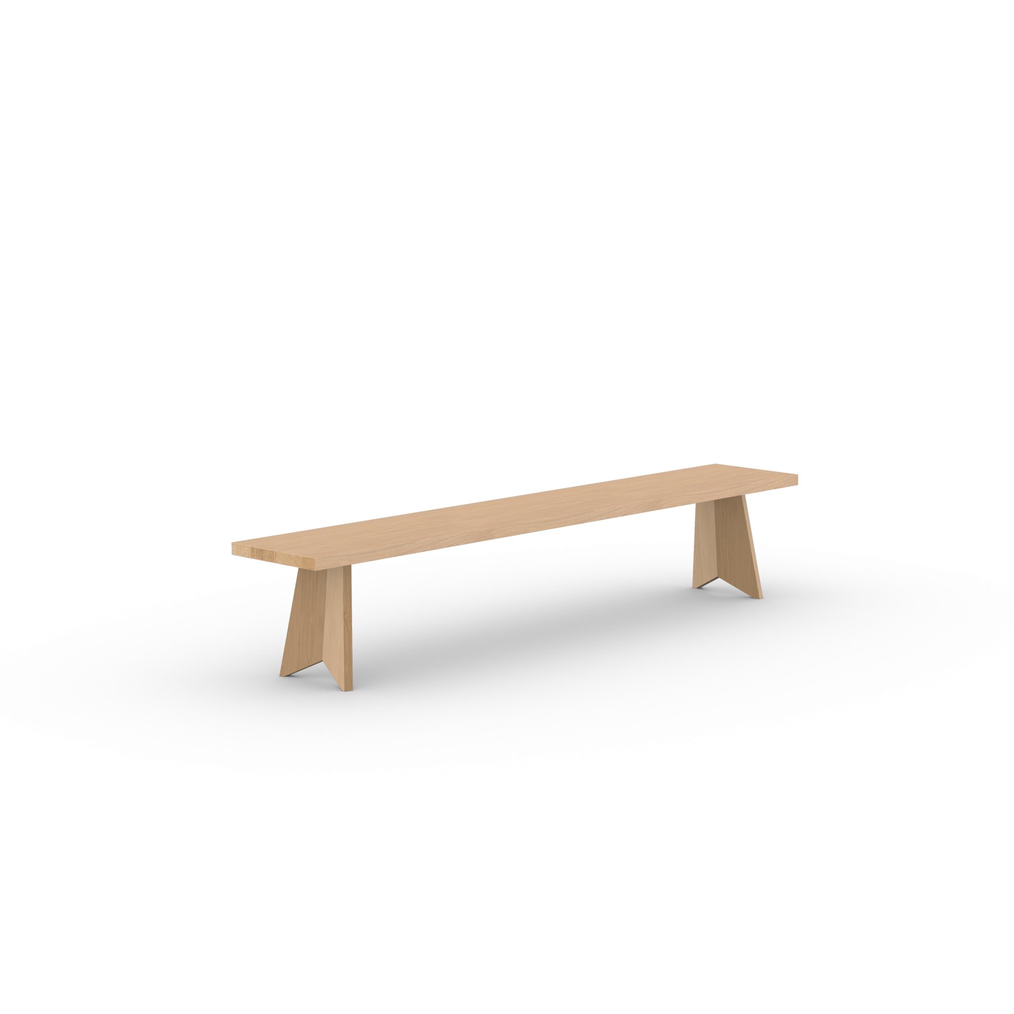 Design Dining Bench | Butterfly Wood Bench Oak hardwax oil natural light 3041 | Oak hardwax oil natural light 3041 | Studio HENK| 