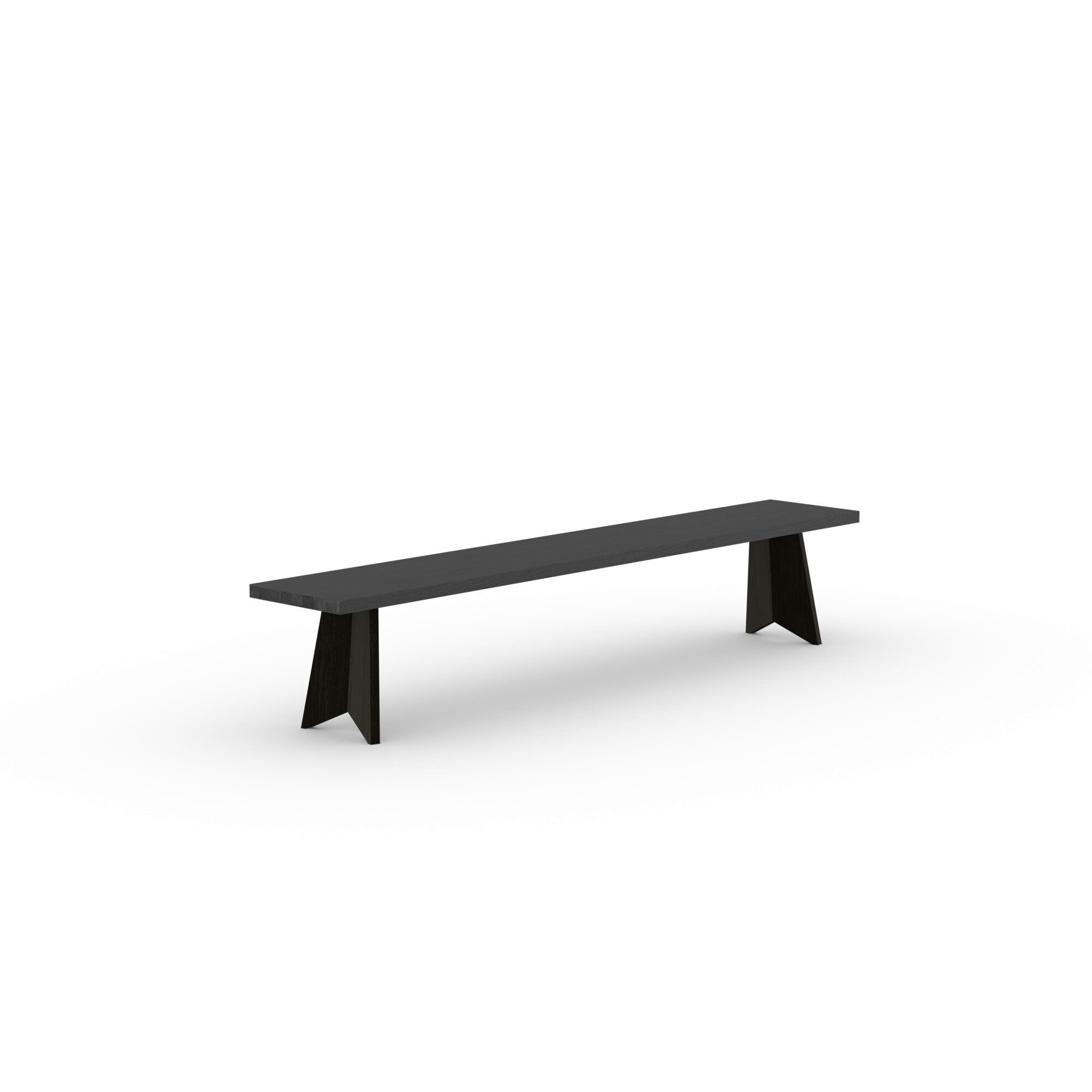 Design Dining Bench | Butterfly Wood Bench Oak black stain | Oak black stain | Studio HENK| 