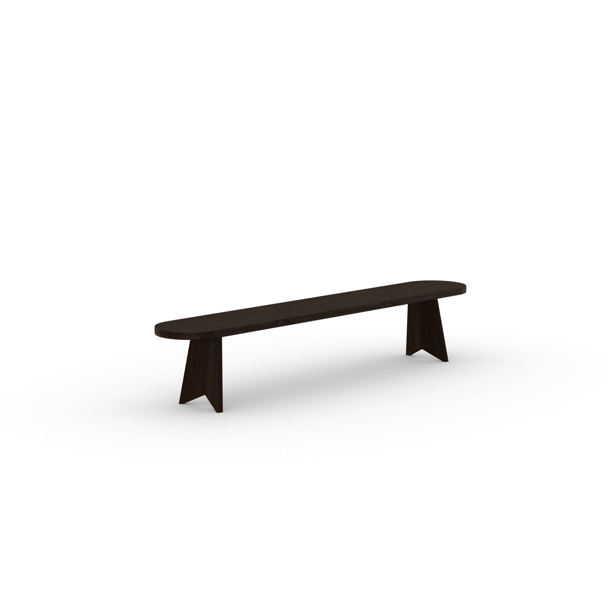 Design Dining Bench | Butterfly Wood Bench Oak smoked stain | Oak smoked stain | Studio HENK| 