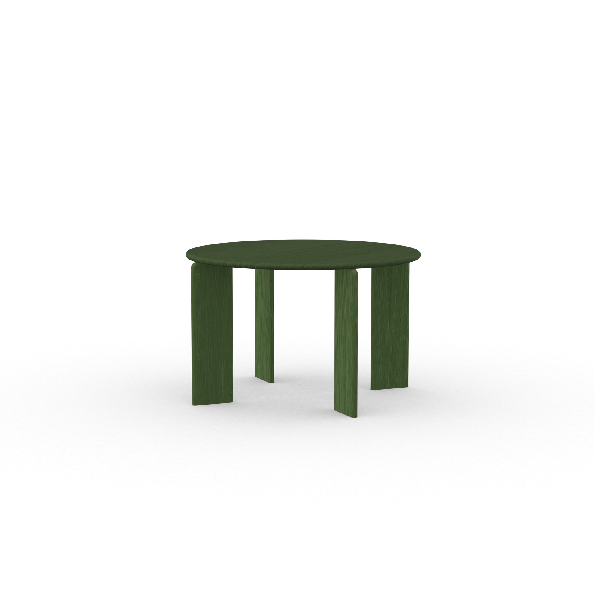 Round Design dining table | Soft Quadpod Oak green lacquer | Oak green lacquer | Studio HENK| 