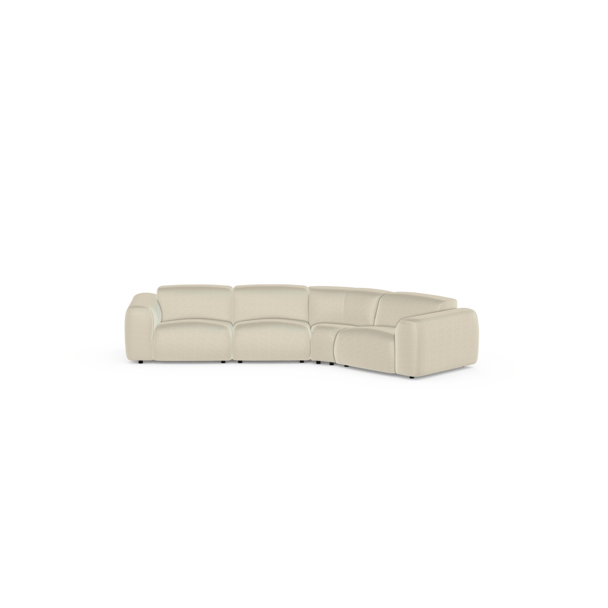 Design modern sofa | Cosy 4 seater with 45 Degrees Corner Beige | Studio HENK| 