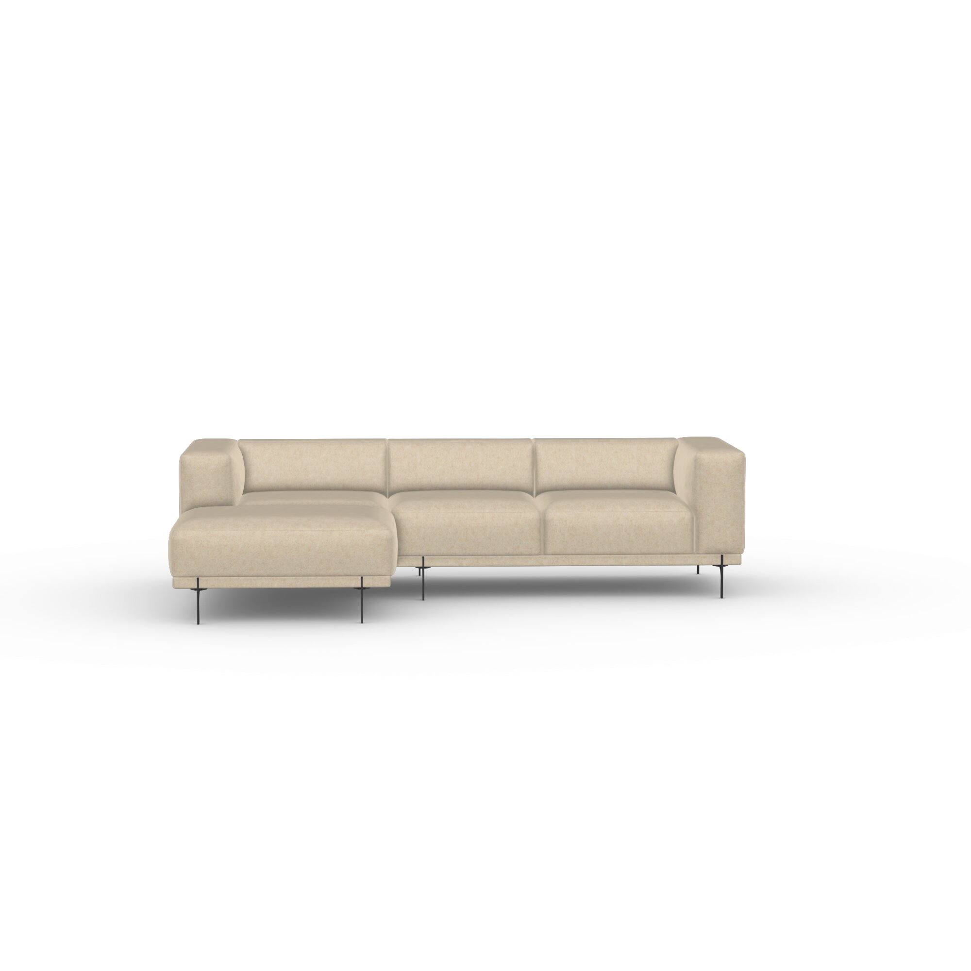 Design modern sofa | Cave 2.5 seater corner sofa left Beige | Studio HENK| 