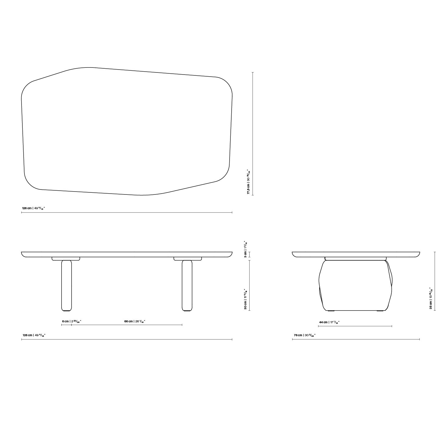 Design Coffee Table | Slant Coffee Table Oak hardwax oil natural light 3041 | Oak hardwax oil natural light 3041 | Studio HENK| 