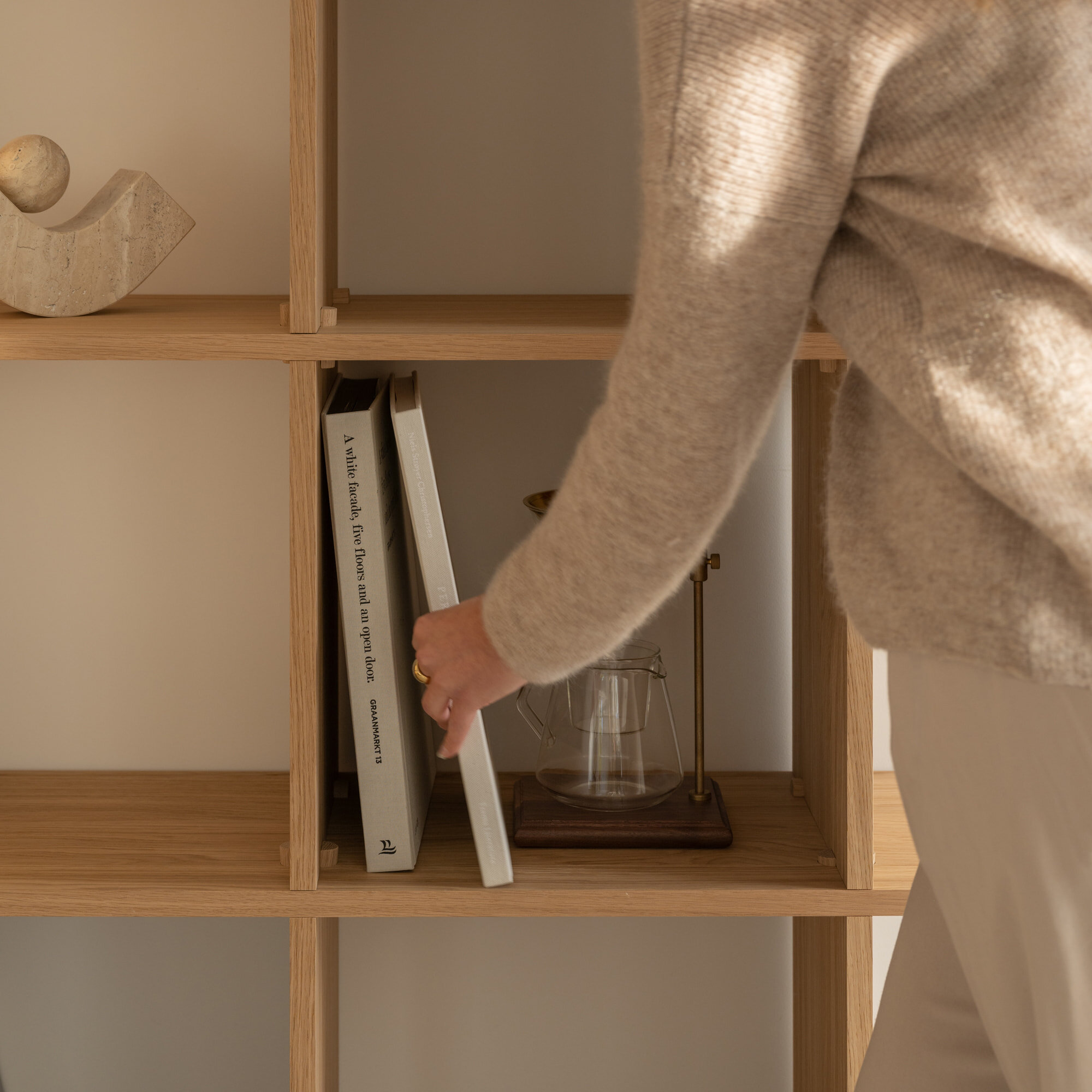 Design cabinet | Column Cabinet 25 Oak natural light | Studio HENK | 